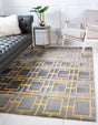 Gray Gold 3' 1 x 5' 3 Marilyn Monroe Glam Rectangle Area Rug 70% Polypropylene & 30% Polyester Vivid Geometric Modern Carpet for Interior Home Decor for Sale at Rug Engine