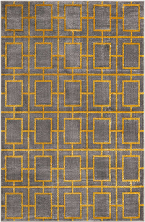 Gray Gold 5' 3 x 8' Marilyn Monroe Glam Rectangle Area Rug 70% Polypropylene & 30% Polyester Vivid Geometric Modern Carpet for Interior Home Decor for Sale at Rug Engine
