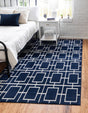 Navy Blue Silver 6' 1 x 9' Marilyn Monroe Glam Rectangle Area Rug 70% Polypropylene & 30% Polyester Vivid Geometric Modern Carpet for Interior Home Decor for Sale at Rug Engine