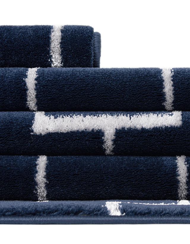 Navy Blue Silver 9' x 12' Marilyn Monroe Glam Rectangle Area Rug 70% Polypropylene & 30% Polyester Vivid Geometric Modern Carpet for Interior Home Decor for Sale at Rug Engine