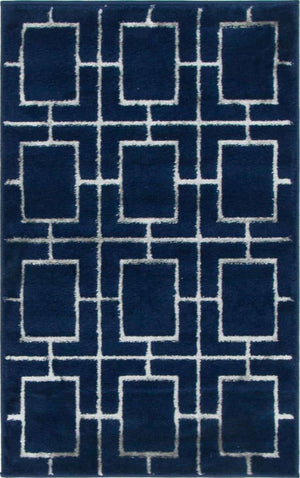 Navy Blue Silver 2' x 3' 1 Marilyn Monroe Glam Rectangle Area Rug 70% Polypropylene & 30% Polyester Vivid Geometric Modern Carpet for Interior Home Decor for Sale at Rug Engine