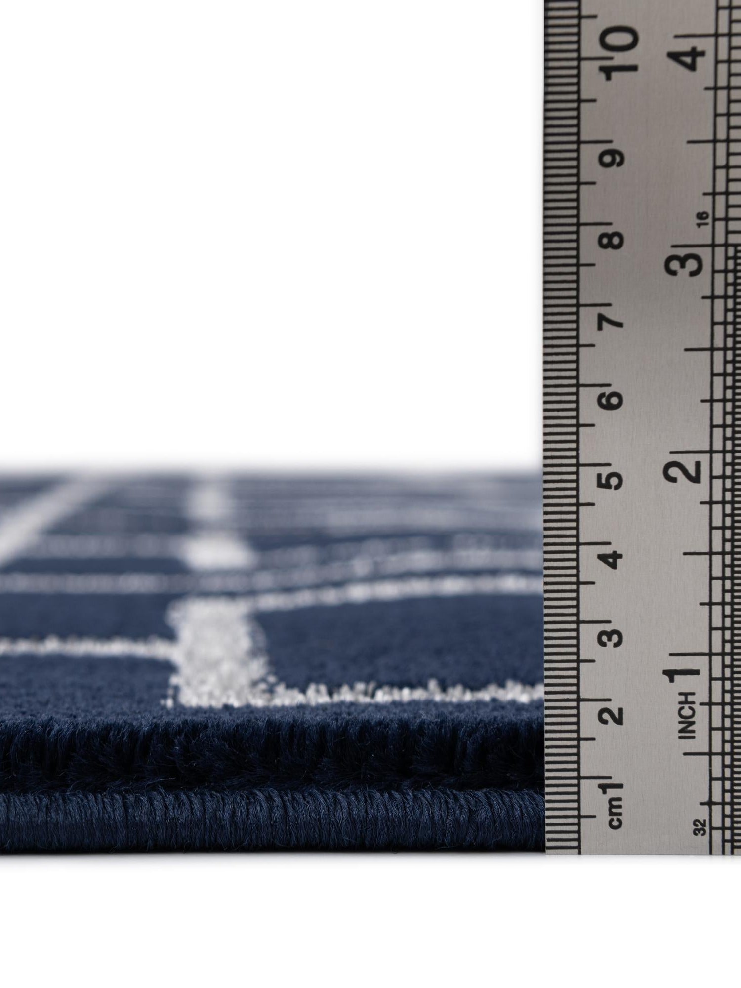 Navy Blue Silver 2' x 10' Marilyn Monroe Glam Runner Area Rug 70% Polypropylene & 30% Polyester Vivid Geometric Modern Carpet for Interior Home Decor for Sale at Rug Engine