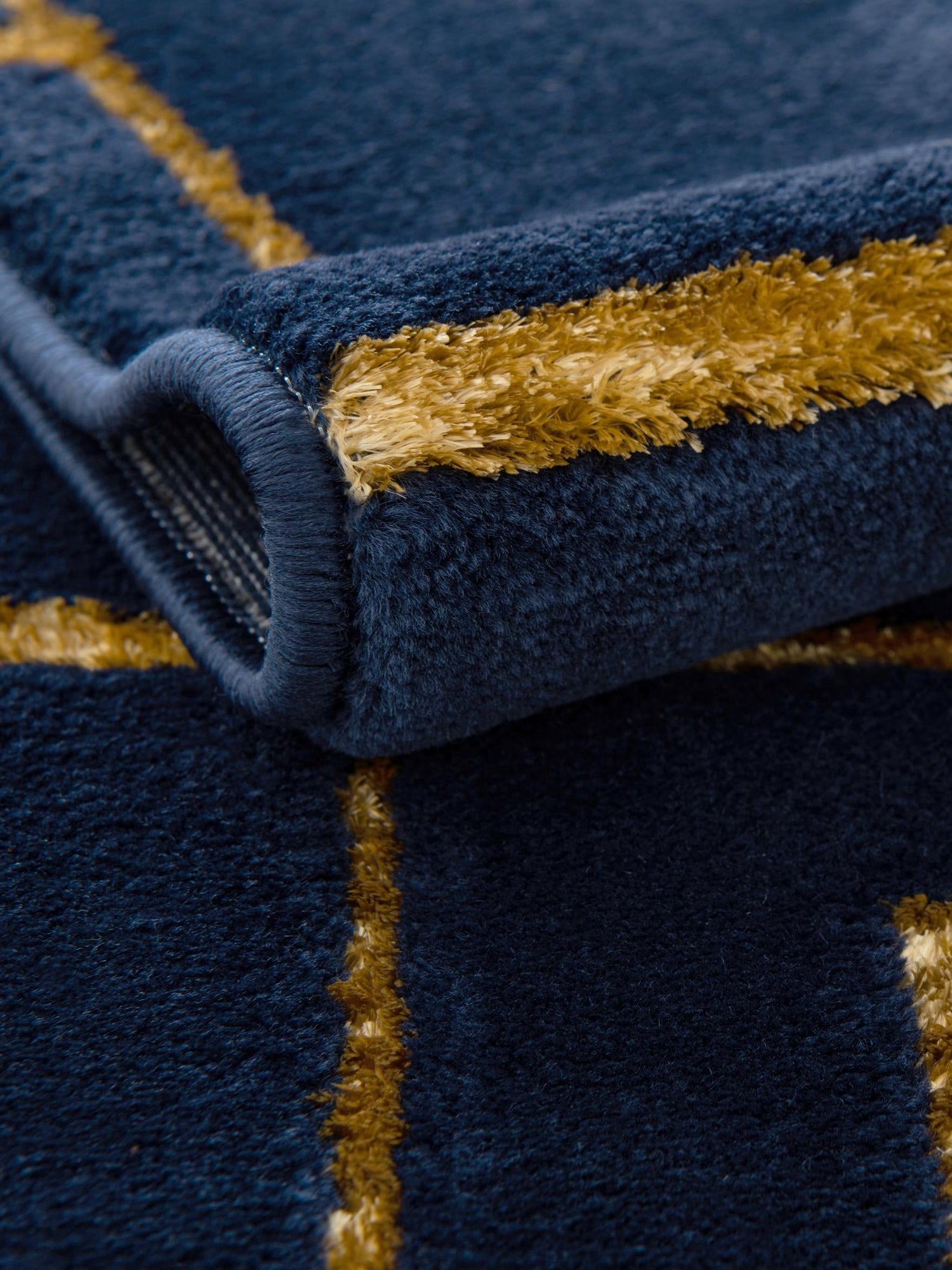 Navy Blue Gold 7' 10 x 10' Marilyn Monroe Glam Rectangle Area Rug 70% Polypropylene & 30% Polyester Vivid Geometric Modern Carpet for Interior Home Decor for Sale at Rug Engine