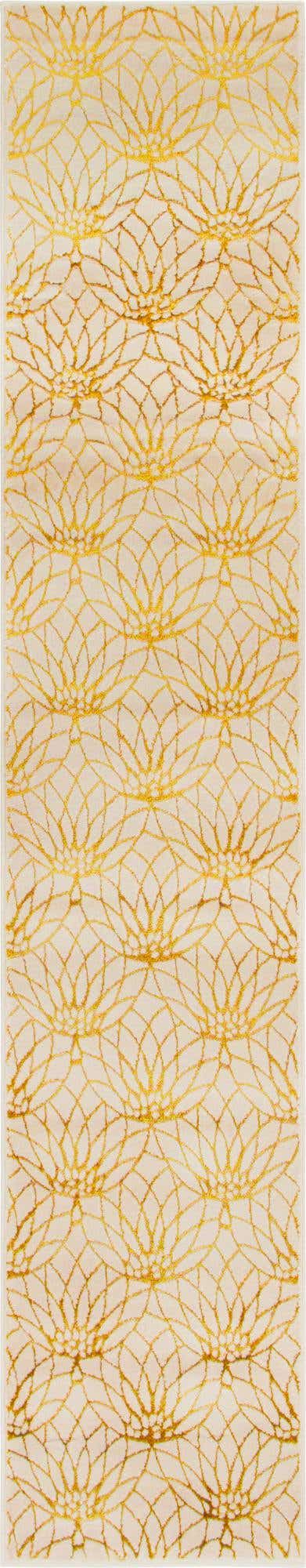 White Gold 2' x 10' Marilyn Monroe Glam Runner Area Rug 70% Polypropylene & 30% Polyester Vivid Geometric Modern Carpet for Interior Home Decor for Sale at Rug Engine