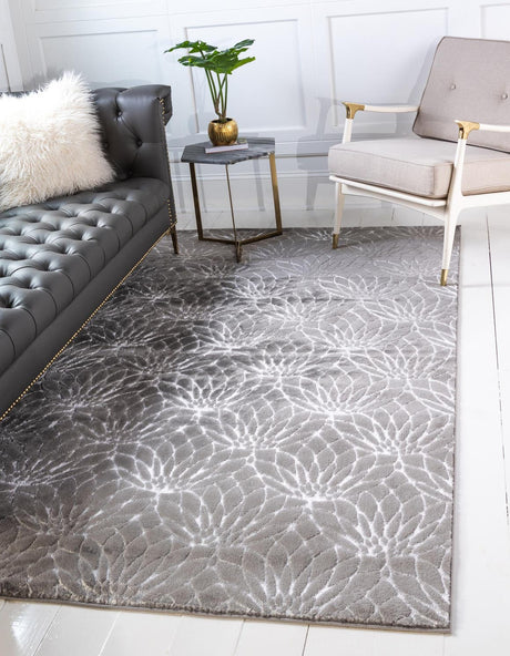 Gray Silver 2' x 3' 1 Marilyn Monroe Glam Rectangle Area Rug 70% Polypropylene & 30% Polyester Vivid Geometric Modern Carpet for Interior Home Decor for Sale at Rug Engine