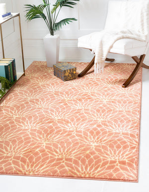 Coral Gold 1' 4 x 1' 4 Marilyn Monroe Glam Sample Area Rug 70% Polypropylene & 30% Polyester Vivid Geometric Modern Carpet for Interior Home Decor for Sale at Rug Engine
