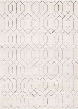 White Silver 9' x 12' Marilyn Monroe Glam Rectangle Area Rug 70% Polypropylene & 30% Polyester Vivid Geometric Modern Carpet for Interior Home Decor for Sale at Rug Engine