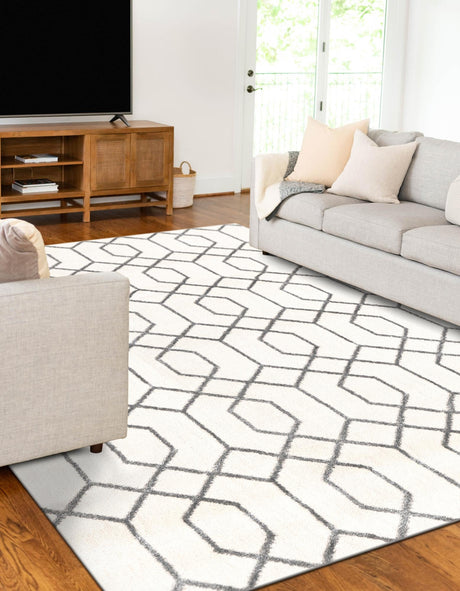 White Silver 2' x 3' 1 Marilyn Monroe Glam Rectangle Area Rug 70% Polypropylene & 30% Polyester Vivid Geometric Modern Carpet for Interior Home Decor for Sale at Rug Engine