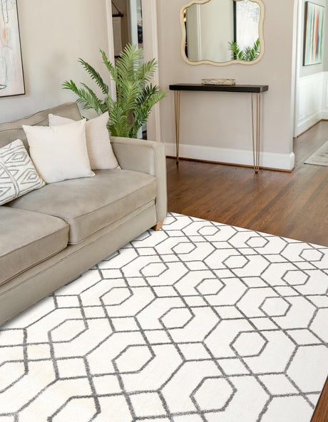 White Silver 2' x 3' 1 Marilyn Monroe Glam Rectangle Area Rug 70% Polypropylene & 30% Polyester Vivid Geometric Modern Carpet for Interior Home Decor for Sale at Rug Engine