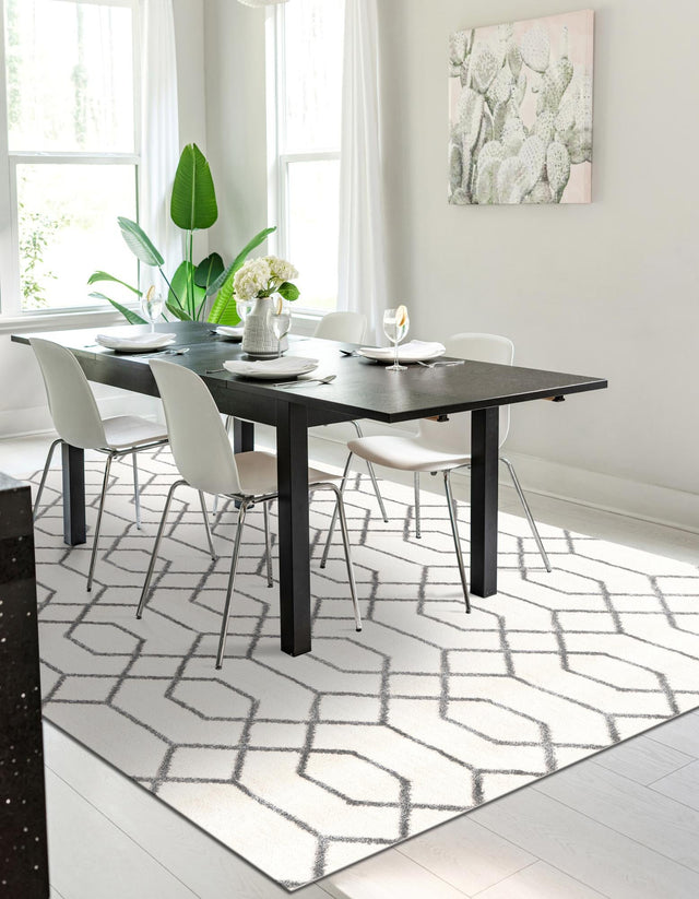 White Silver 2' x 3' 1 Marilyn Monroe Glam Rectangle Area Rug 70% Polypropylene & 30% Polyester Vivid Geometric Modern Carpet for Interior Home Decor for Sale at Rug Engine