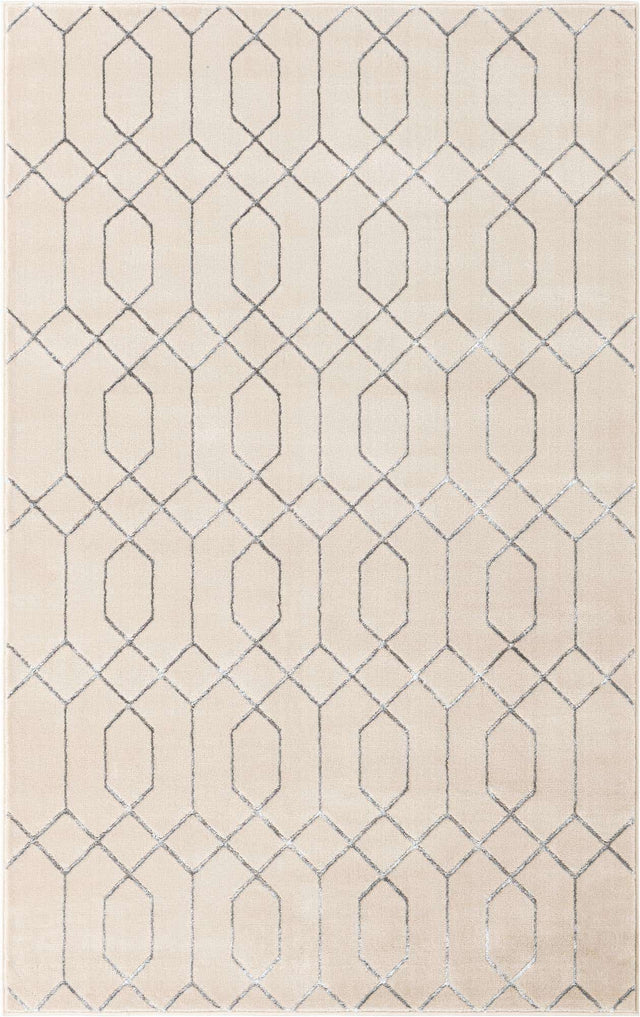White Silver 5' 3 x 8' Marilyn Monroe Glam Rectangle Area Rug 70% Polypropylene & 30% Polyester Vivid Geometric Modern Carpet for Interior Home Decor for Sale at Rug Engine