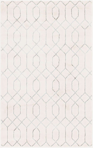 White Silver 4' 1 x 6' 1 Marilyn Monroe Glam Rectangle Area Rug 70% Polypropylene & 30% Polyester Vivid Geometric Modern Carpet for Interior Home Decor for Sale at Rug Engine