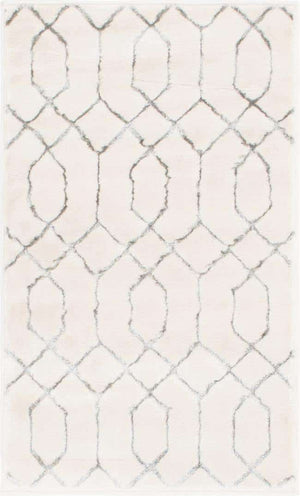 White Silver 2' x 3' 1 Marilyn Monroe Glam Rectangle Area Rug 70% Polypropylene & 30% Polyester Vivid Geometric Modern Carpet for Interior Home Decor for Sale at Rug Engine