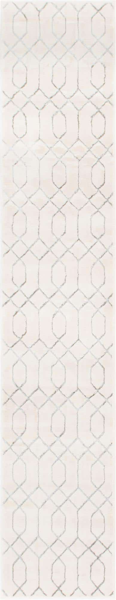 White Silver 2' x 10' Marilyn Monroe Glam Runner Area Rug 70% Polypropylene & 30% Polyester Vivid Geometric Modern Carpet for Interior Home Decor for Sale at Rug Engine