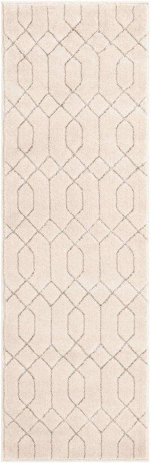 White Silver 2' x 6' 1 Marilyn Monroe Glam Runner Area Rug 70% Polypropylene & 30% Polyester Vivid Geometric Modern Carpet for Interior Home Decor for Sale at Rug Engine