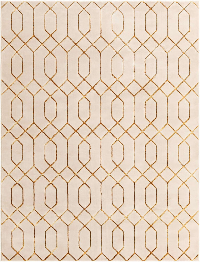 White Gold 7' 10 x 10' Marilyn Monroe Glam Rectangle Area Rug 70% Polypropylene & 30% Polyester Vivid Geometric Modern Carpet for Interior Home Decor for Sale at Rug Engine