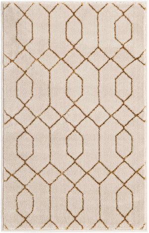 White Gold 2' x 3' 1 Marilyn Monroe Glam Rectangle Area Rug 70% Polypropylene & 30% Polyester Vivid Geometric Modern Carpet for Interior Home Decor for Sale at Rug Engine