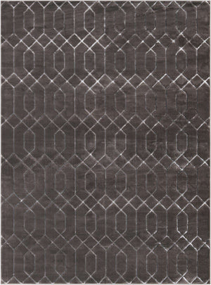 Gray Silver 9' x 12' Marilyn Monroe Glam Rectangle Area Rug 70% Polypropylene & 30% Polyester Vivid Geometric Modern Carpet for Interior Home Decor for Sale at Rug Engine