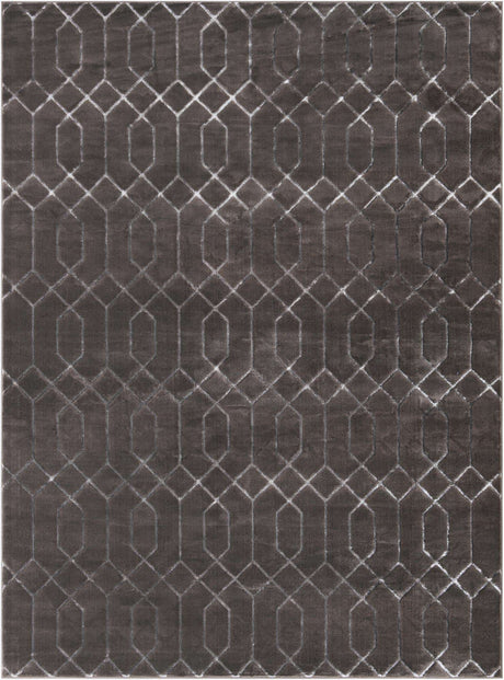Gray Silver 9' x 12' Marilyn Monroe Glam Rectangle Area Rug 70% Polypropylene & 30% Polyester Vivid Geometric Modern Carpet for Interior Home Decor for Sale at Rug Engine