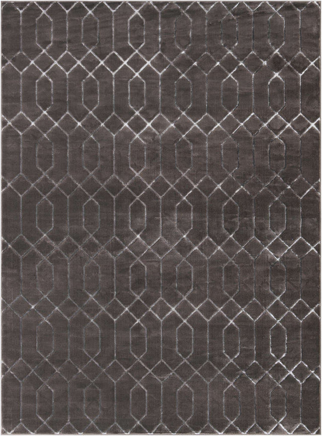 Gray Silver 9' x 12' Marilyn Monroe Glam Rectangle Area Rug 70% Polypropylene & 30% Polyester Vivid Geometric Modern Carpet for Interior Home Decor for Sale at Rug Engine