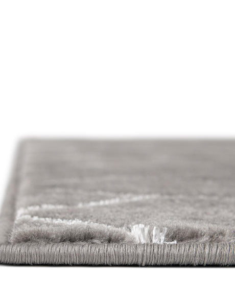 Gray Silver 7' 10 x 10' Marilyn Monroe Glam Rectangle Area Rug 70% Polypropylene & 30% Polyester Vivid Geometric Modern Carpet for Interior Home Decor for Sale at Rug Engine