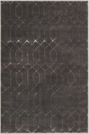 Gray Silver 4' 1 x 6' 1 Marilyn Monroe Glam Rectangle Area Rug 70% Polypropylene & 30% Polyester Vivid Geometric Modern Carpet for Interior Home Decor for Sale at Rug Engine