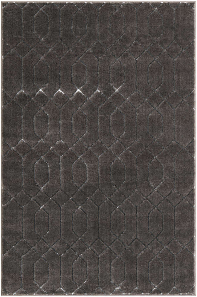 Gray Silver 4' 1 x 6' 1 Marilyn Monroe Glam Rectangle Area Rug 70% Polypropylene & 30% Polyester Vivid Geometric Modern Carpet for Interior Home Decor for Sale at Rug Engine