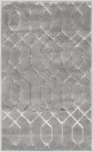 Gray Silver 2' x 3' 1 Marilyn Monroe Glam Rectangle Area Rug 70% Polypropylene & 30% Polyester Vivid Geometric Modern Carpet for Interior Home Decor for Sale at Rug Engine