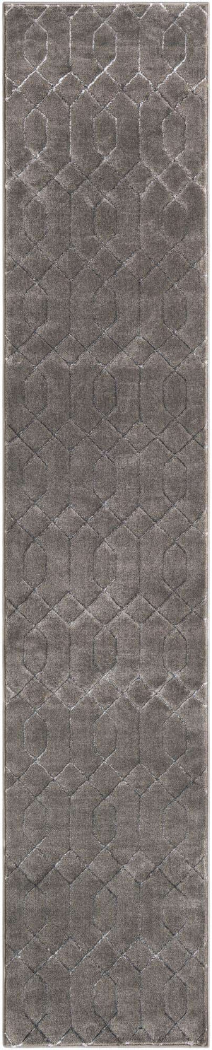 Gray Silver 2' x 10' Marilyn Monroe Glam Runner Area Rug 70% Polypropylene & 30% Polyester Vivid Geometric Modern Carpet for Interior Home Decor for Sale at Rug Engine