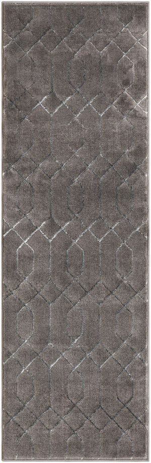 Gray Silver 2' x 6' 1 Marilyn Monroe Glam Runner Area Rug 70% Polypropylene & 30% Polyester Vivid Geometric Modern Carpet for Interior Home Decor for Sale at Rug Engine