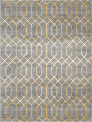 Gray Gold 7' 10 x 10' Marilyn Monroe Glam Rectangle Area Rug 70% Polypropylene & 30% Polyester Vivid Geometric Modern Carpet for Interior Home Decor for Sale at Rug Engine