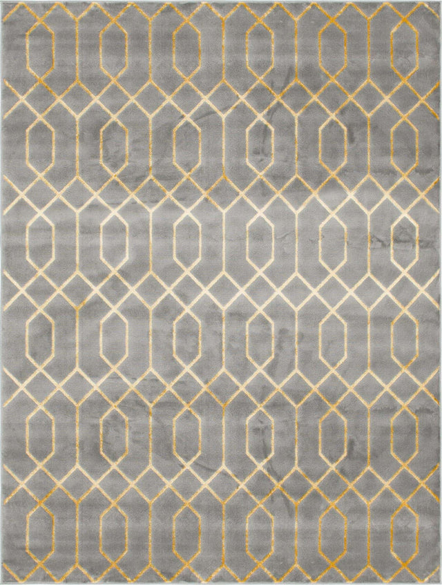Gray Gold 7' 10 x 10' Marilyn Monroe Glam Rectangle Area Rug 70% Polypropylene & 30% Polyester Vivid Geometric Modern Carpet for Interior Home Decor for Sale at Rug Engine