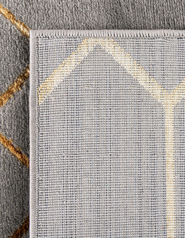 Gray Gold 2' 7 x 12' Marilyn Monroe Glam Runner Area Rug 70% Polypropylene & 30% Polyester Vivid Geometric Modern Carpet for Interior Home Decor for Sale at Rug Engine