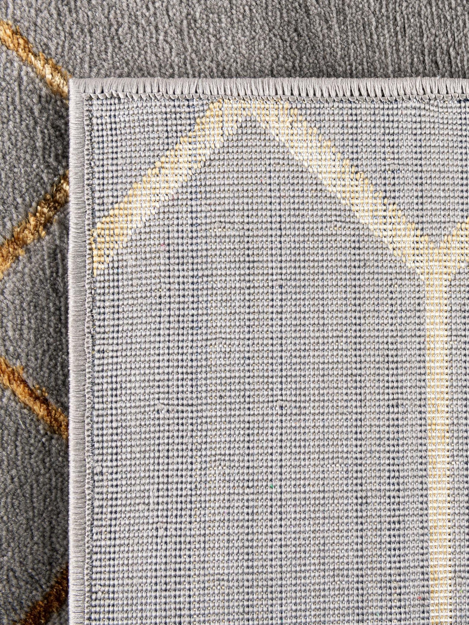 Gray Gold 2' x 10' Marilyn Monroe Glam Runner Area Rug 70% Polypropylene & 30% Polyester Vivid Geometric Modern Carpet for Interior Home Decor for Sale at Rug Engine