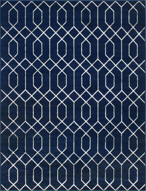 Navy Blue Silver 7' 10 x 10' Marilyn Monroe Glam Rectangle Area Rug 70% Polypropylene & 30% Polyester Vivid Geometric Modern Carpet for Interior Home Decor for Sale at Rug Engine