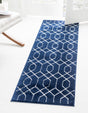 Navy Blue Silver 2' x 6' 1 Marilyn Monroe Glam Runner Area Rug 70% Polypropylene & 30% Polyester Vivid Geometric Modern Carpet for Interior Home Decor for Sale at Rug Engine