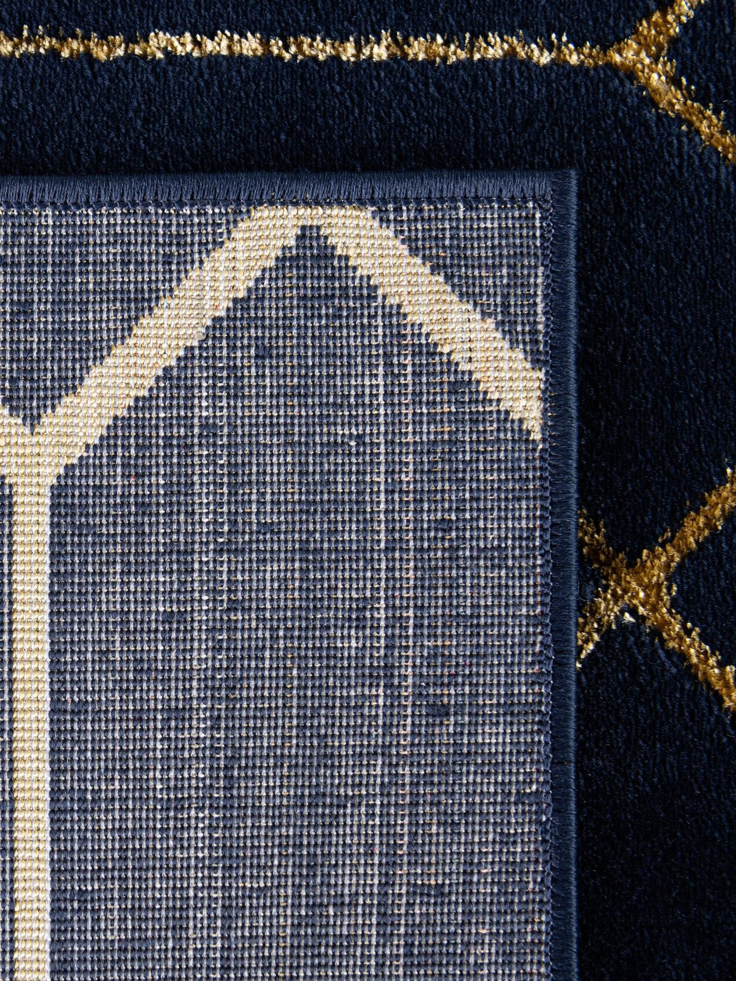 Navy Blue Gold 2' x 3' 1 Marilyn Monroe Glam Rectangle Area Rug 70% Polypropylene & 30% Polyester Vivid Geometric Modern Carpet for Interior Home Decor for Sale at Rug Engine