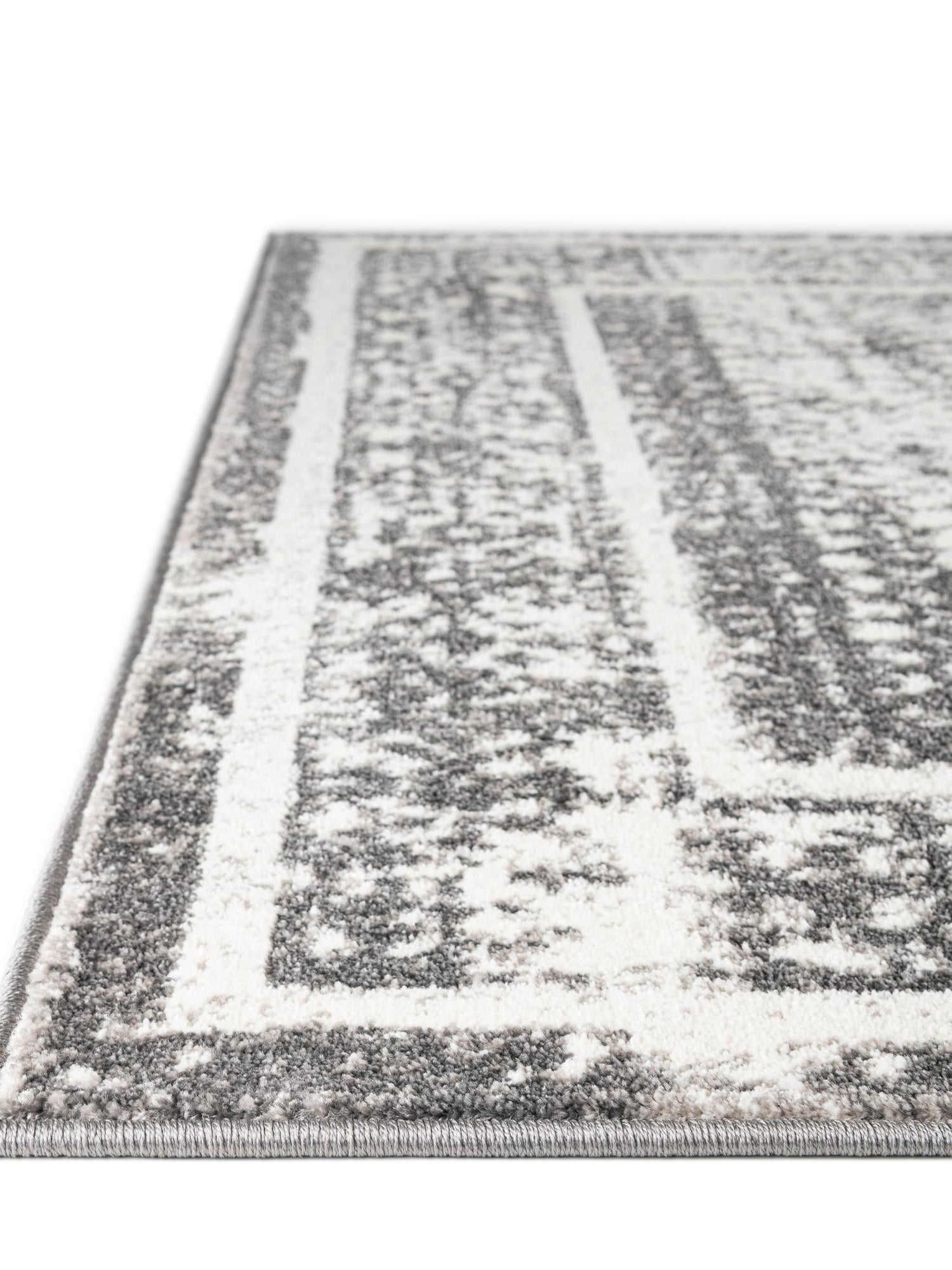 Gray 9' x 12' Rosso Rectangle Area Rug Vintage Distressed Faded Traditional Design Carpet for Unique Home Interior Design for Sale at Rug Engine