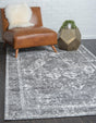 Gray 5' 1 x 8' Rosso Rectangle Area Rug Vintage Distressed Faded Traditional Design Carpet for Unique Home Interior Design for Sale at Rug Engine