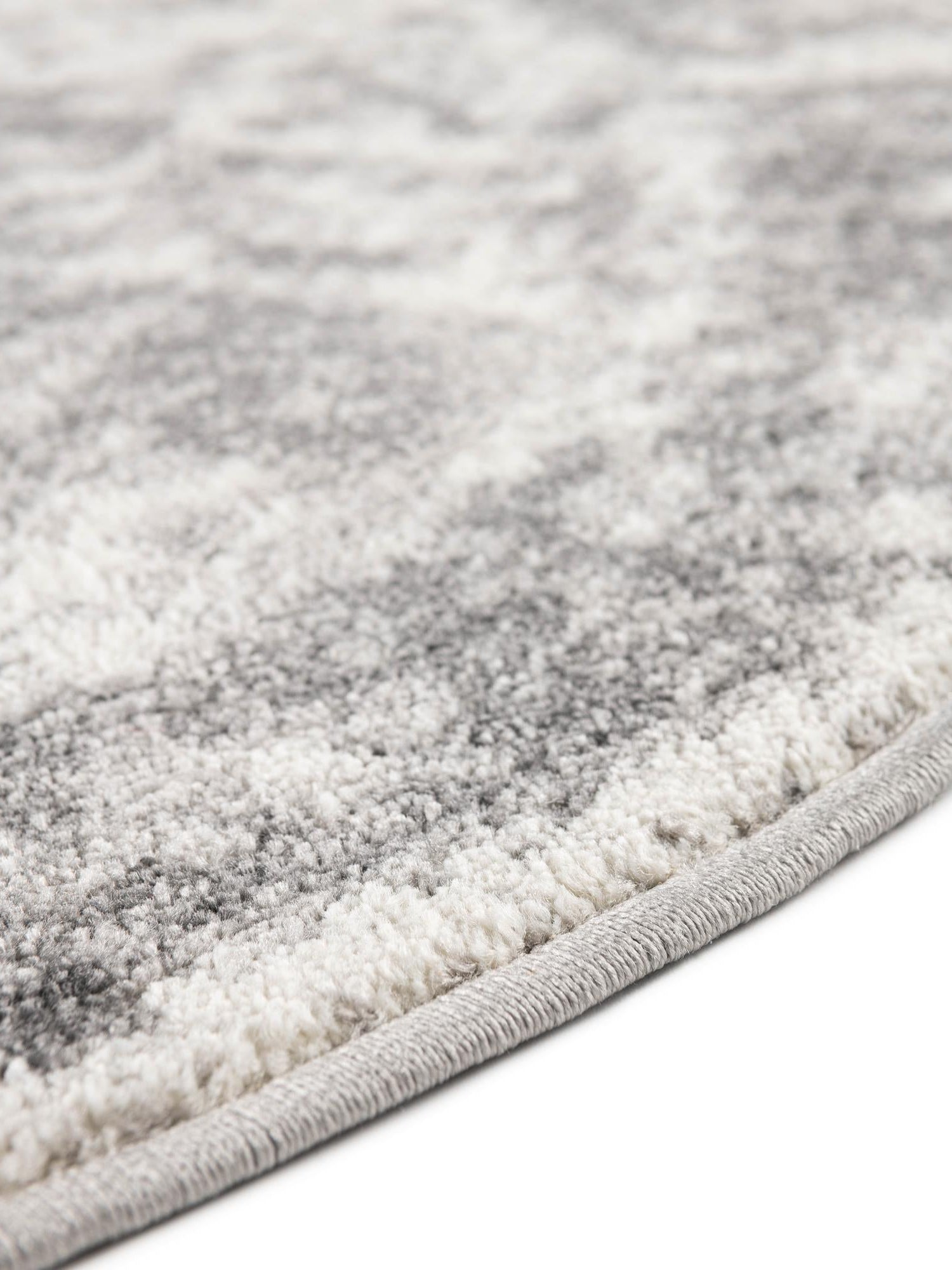 Gray 4' 1 x 4' 1 Rosso Round Area Rug Vintage Distressed Faded Traditional Design Carpet for Unique Home Interior Design for Sale at Rug Engine