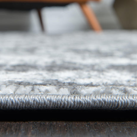 Gray 5' 1 x 8' Rosso Rectangle Area Rug Vintage Distressed Faded Traditional Design Carpet for Unique Home Interior Design for Sale at Rug Engine