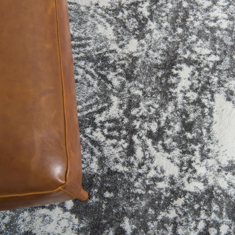 Gray 8' x 10' Rosso Rectangle Area Rug Vintage Distressed Faded Traditional Design Carpet for Unique Home Interior Design for Sale at Rug Engine