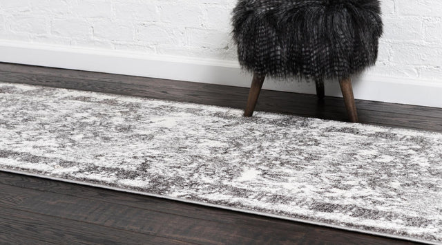 Gray 2' x 6' 1 Rosso Runner Area Rug Vintage Distressed Faded Traditional Design Carpet for Unique Home Interior Design for Sale at Rug Engine