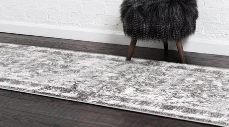 Gray 2' 7 x 10' Rosso Runner Area Rug Vintage Distressed Faded Traditional Design Carpet for Unique Home Interior Design for Sale at Rug Engine