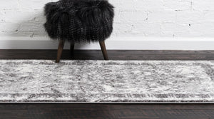 Gray 2' x 6' 1 Rosso Runner Area Rug Vintage Distressed Faded Traditional Design Carpet for Unique Home Interior Design for Sale at Rug Engine