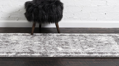 Gray 2' x 6' 1 Rosso Runner Area Rug Vintage Distressed Faded Traditional Design Carpet for Unique Home Interior Design for Sale at Rug Engine