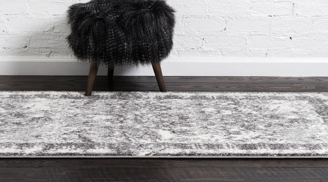 Gray 2' x 6' 1 Rosso Runner Area Rug Vintage Distressed Faded Traditional Design Carpet for Unique Home Interior Design for Sale at Rug Engine
