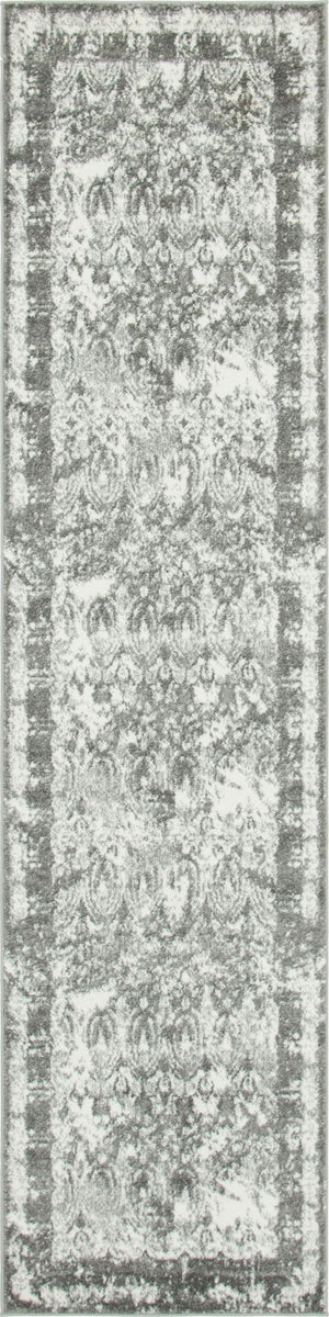 Gray 2' 7 x 10' Rosso Runner Area Rug Vintage Distressed Faded Traditional Design Carpet for Unique Home Interior Design for Sale at Rug Engine