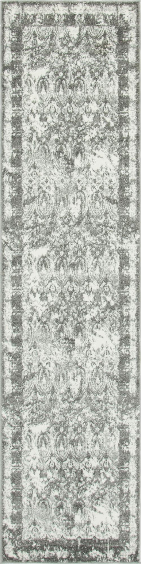 Gray 2' 7 x 10' Rosso Runner Area Rug Vintage Distressed Faded Traditional Design Carpet for Unique Home Interior Design for Sale at Rug Engine