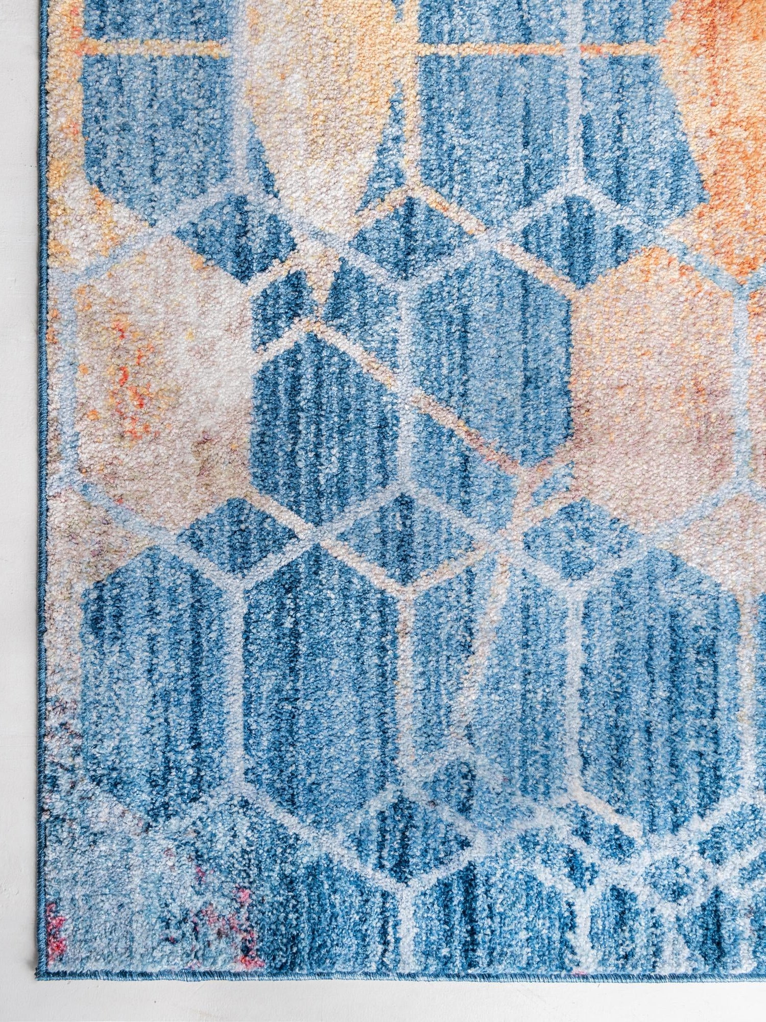 Blue 2' 2 x 3' 1 Rainbow Rectangle Area Rug Colorful Modern Unique Carpet for Living Rooms, Dining, Bedrooms, Office, Dorms for Sale at Rug Engine